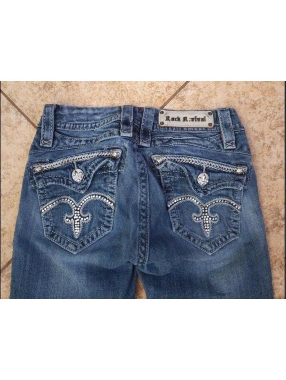 Rock Revival Jeans Size 25 Skinny womens blue denim